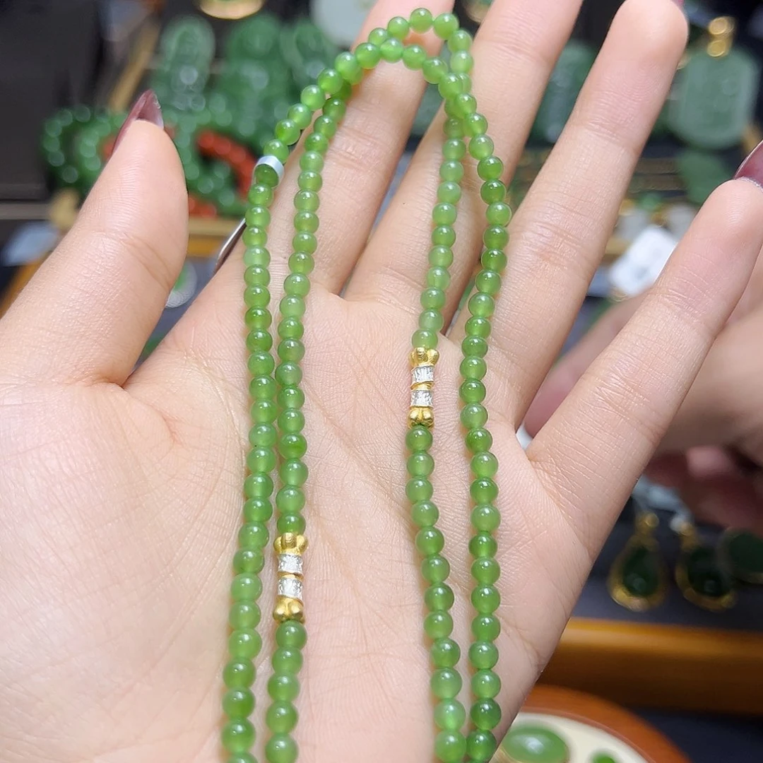 和田玉未镶嵌套链