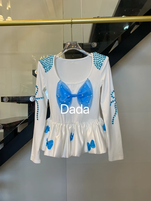 Dada设计款新款重工个性款休闲时尚百搭洋气长袖T恤
