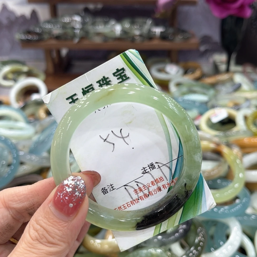 未镶嵌蛇纹石玉手镯手镯
