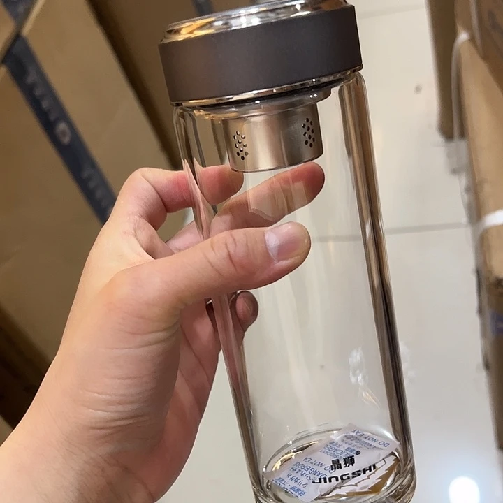 晶狮单层烫手500ml  灰  杯套901