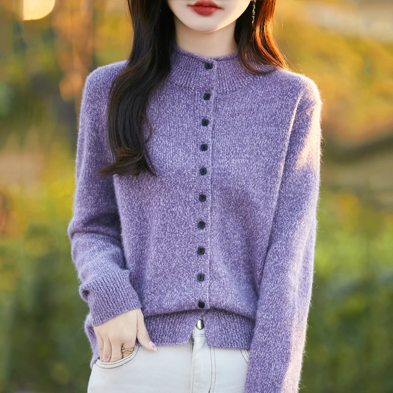 新年战袍款 一件短袖的价格  重工7针3股加厚花纱针织开衫