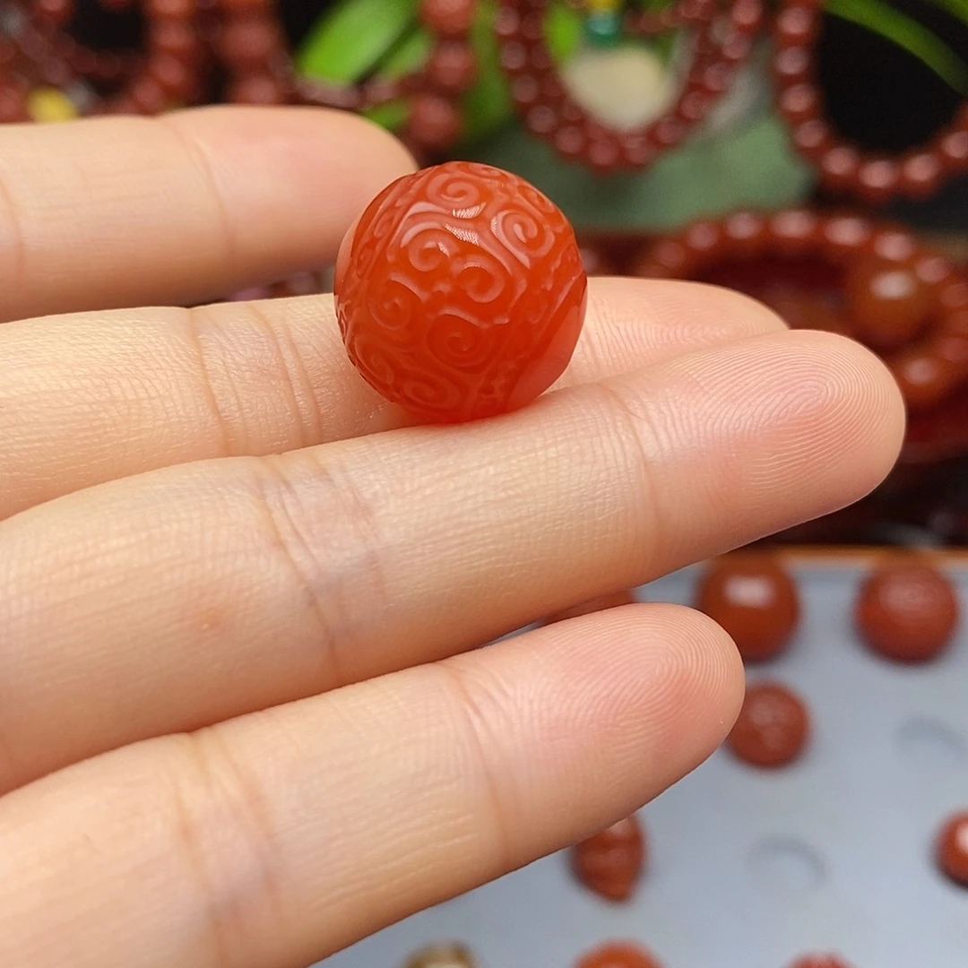 未镶嵌颈饰玛瑙/玉髓16mm回文