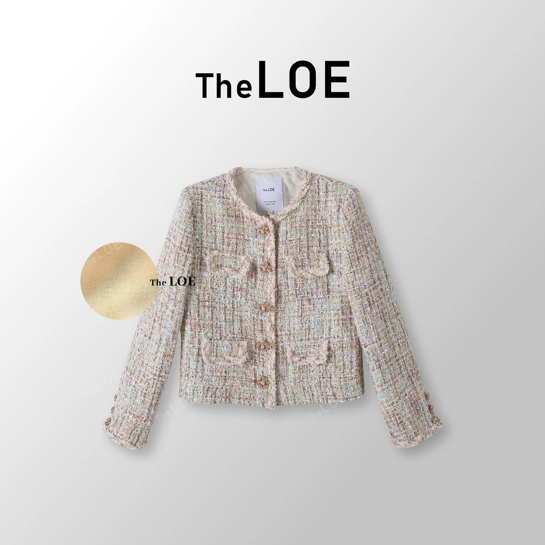 TheLOE/【罗马星期六】 幻彩高级感精致气质小香外套#02.12W-G3621