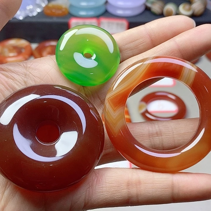 玛瑙/玉髓吊坠(不含链)未镶嵌诠**然