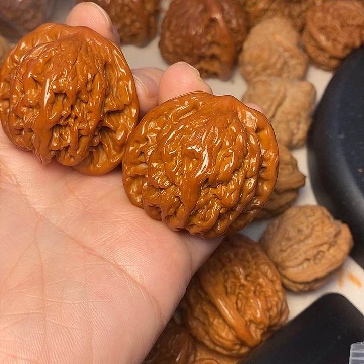 文玩核桃把件虎头42