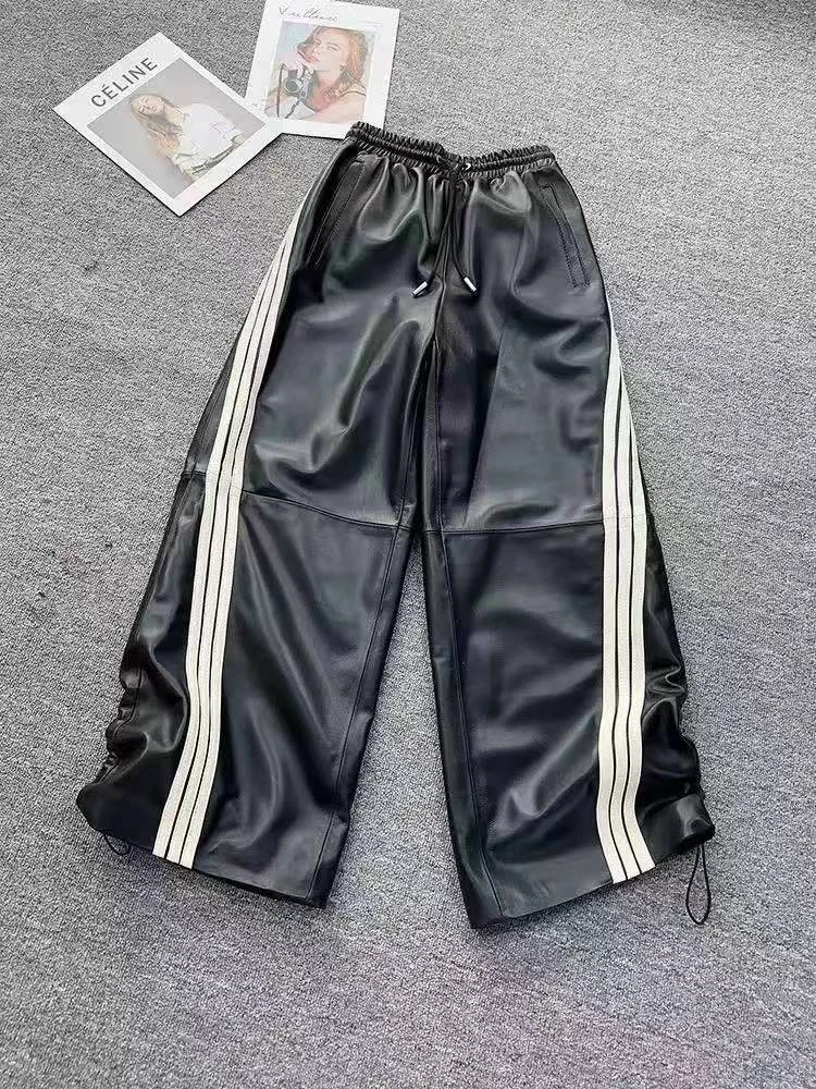 LL【女王优选】轻奢高端时尚气质设计师皮裤