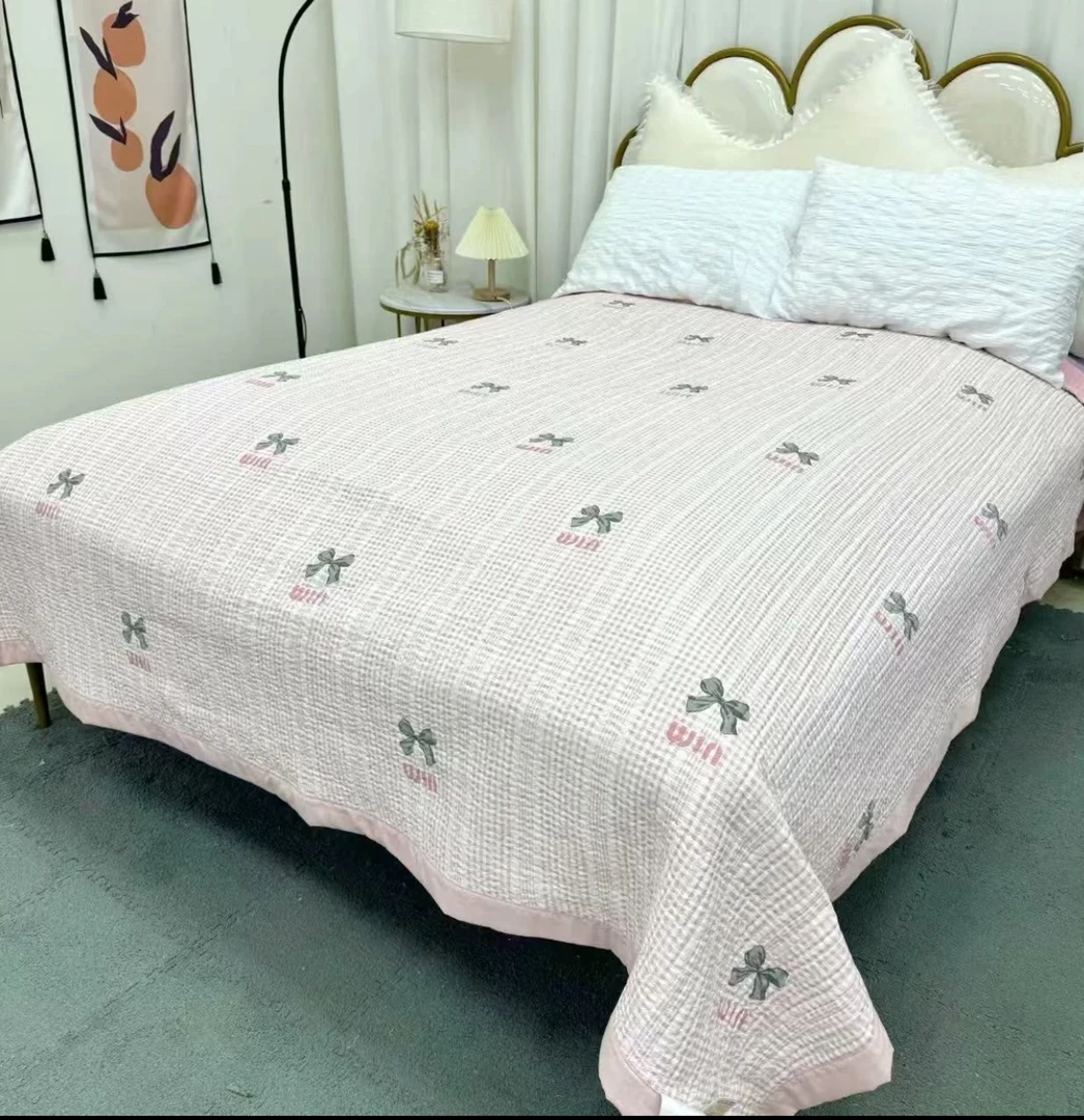 【梵曦专属】200*230 万针绗缝多功能床盖 悠悠蝴蝶结