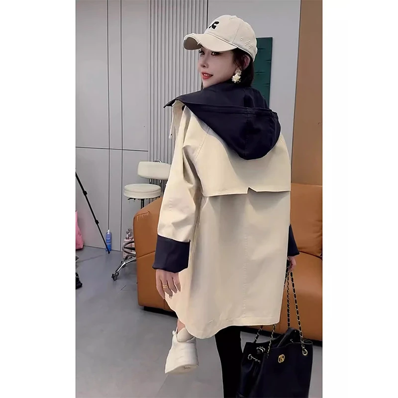 韩系独特超好看上衣轻奢高级感减龄洋气时尚卡其色风衣外套女秋季