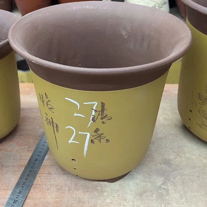 紫砂花盆透气花盆