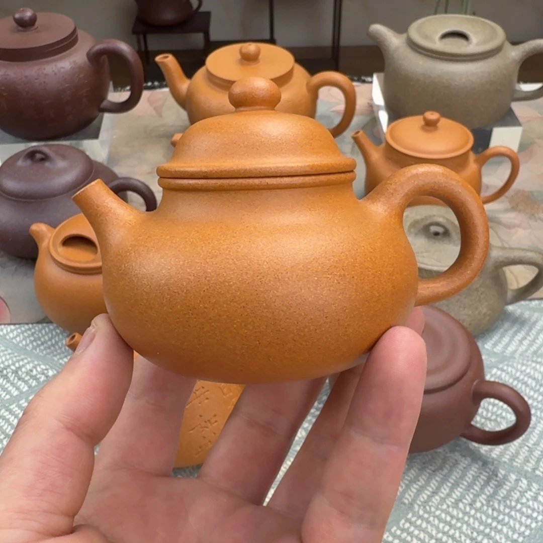 紫砂茶壶容天 半手工 150cc