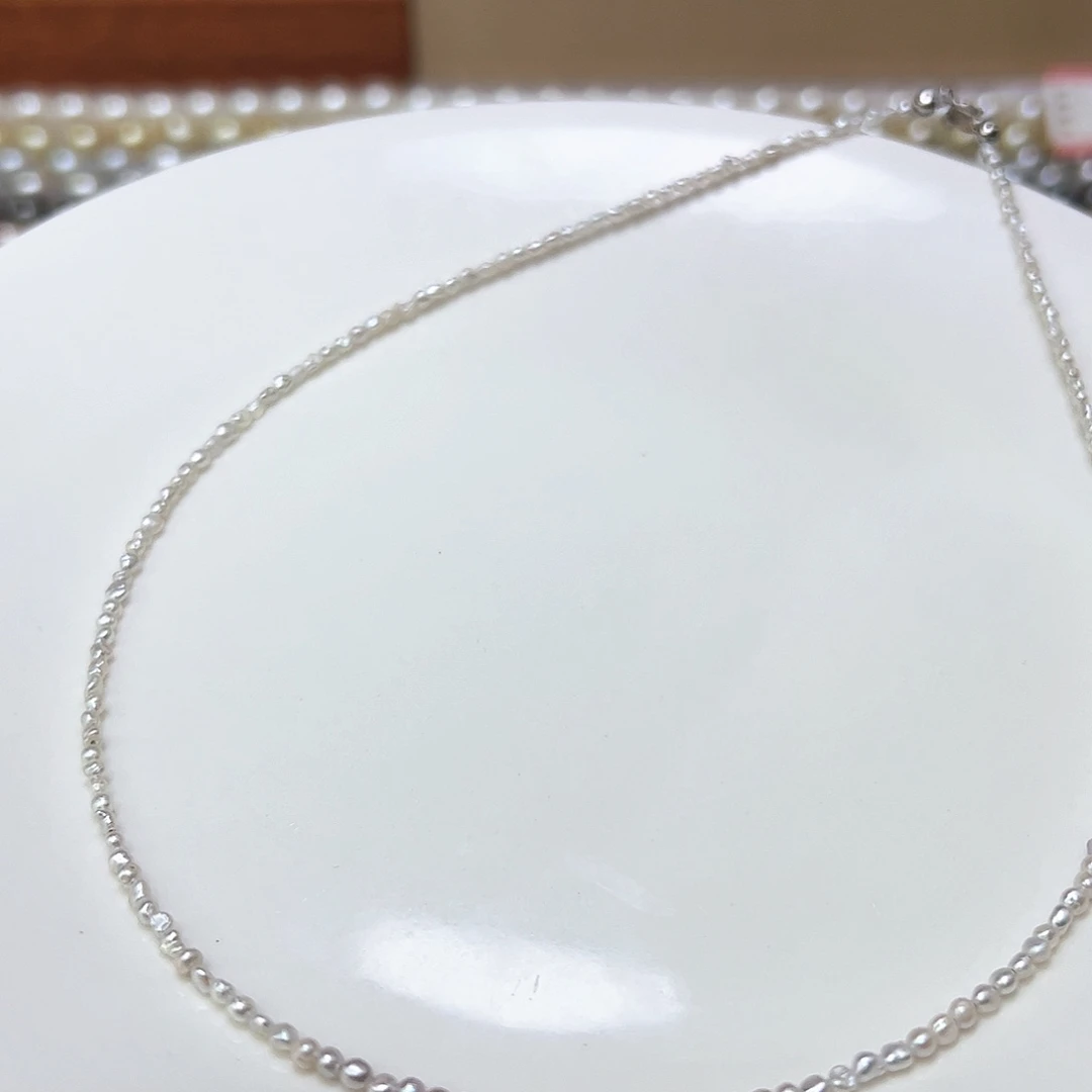 Ｗ***.项链银S925镶嵌海水珍珠