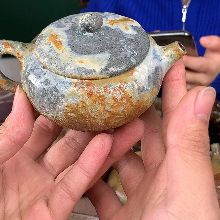 紫砂柴烧少**来纯自然柴烧