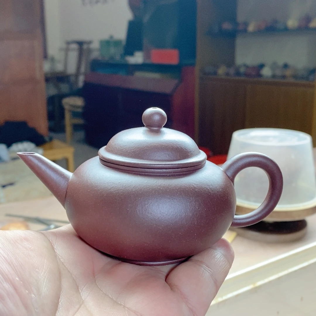 茶壶紫砂全手工底槽清