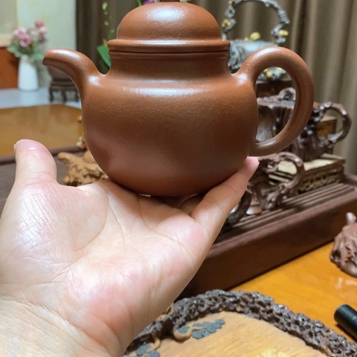 紫砂传统全手工制作掇球