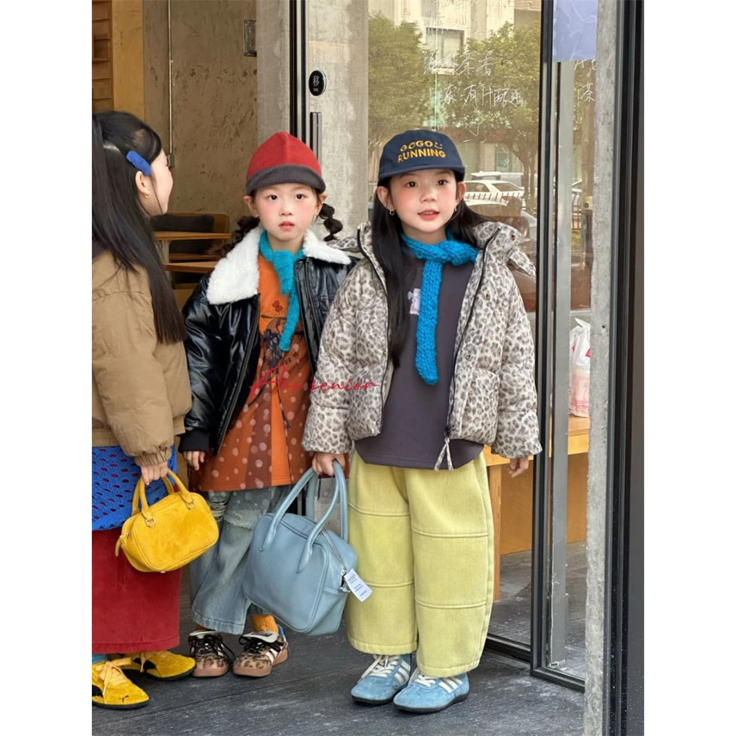 Aoo·25冬~豹纹棉服外套25D58091（童装汉服）