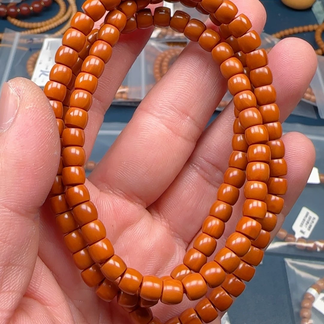 橄榄核手串老挝S+级核尖极限弧尺寸5.6