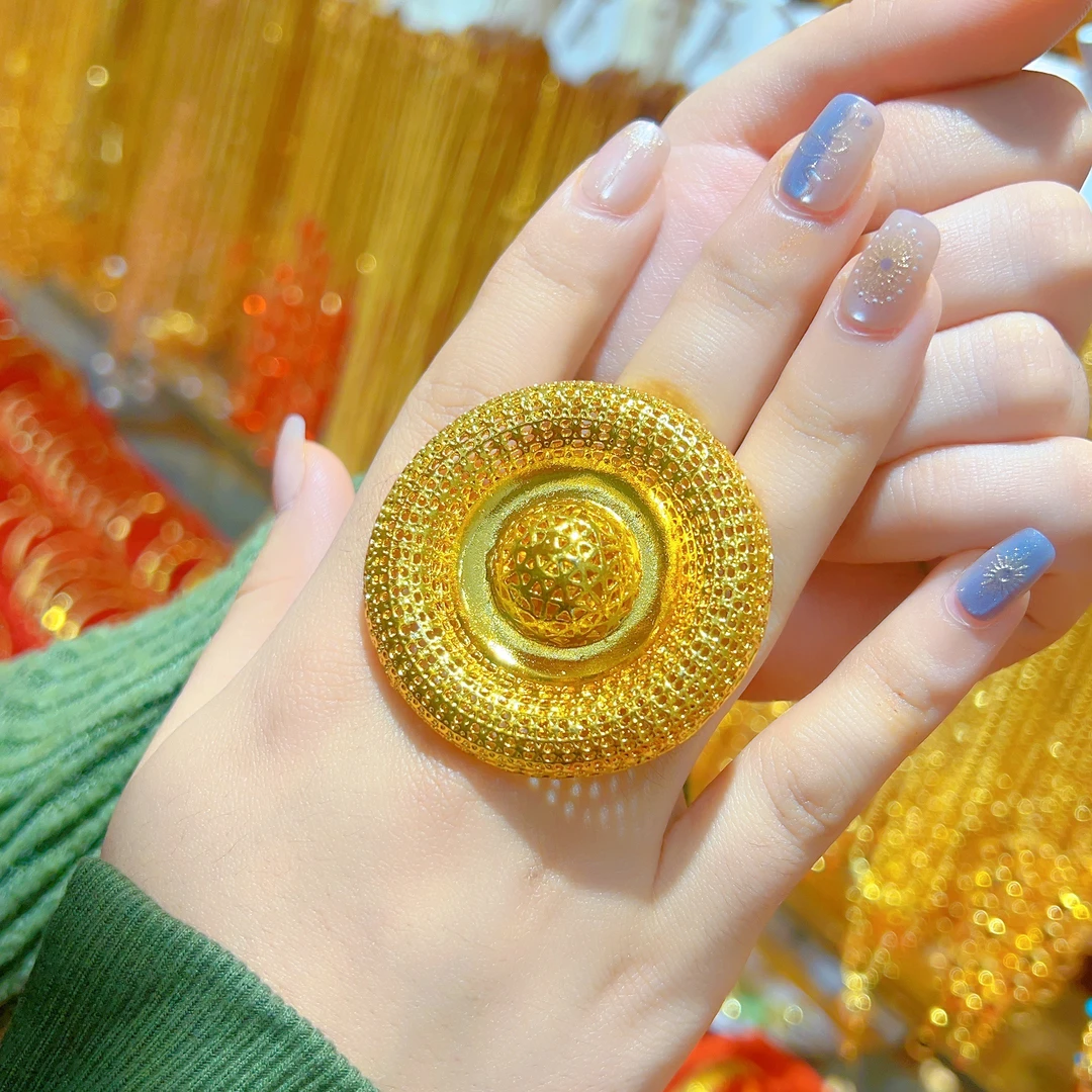 铜合金戒指 伊帕尔阿依新款时尚百搭气质个性戒指潮流精致手工