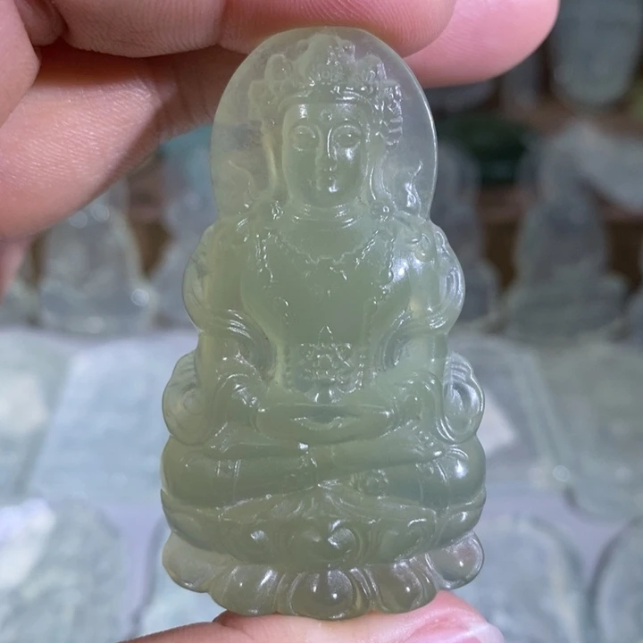 岫玉未镶嵌吊坠吊坠