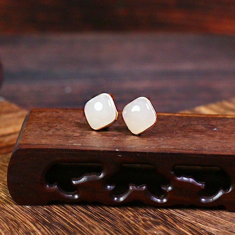 和田玉耳饰【5508V】