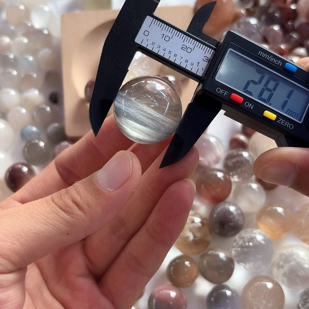 水晶珠宝半成品未镶嵌酒***子定制通孔磨小不退不换