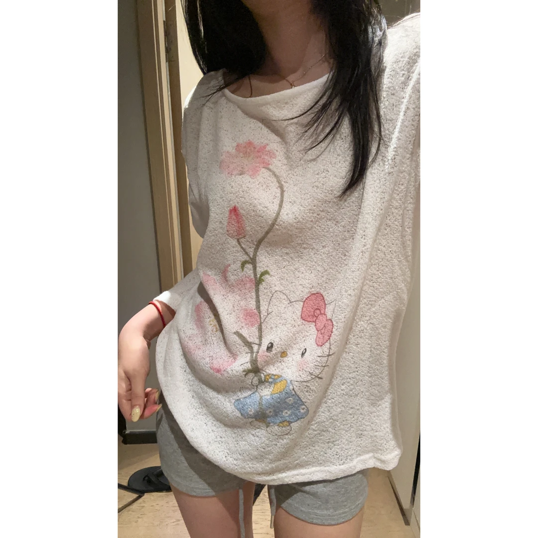 【米妮】“荷花KT”罩衫长袖上衣(清洗一定要套洗衣袋）