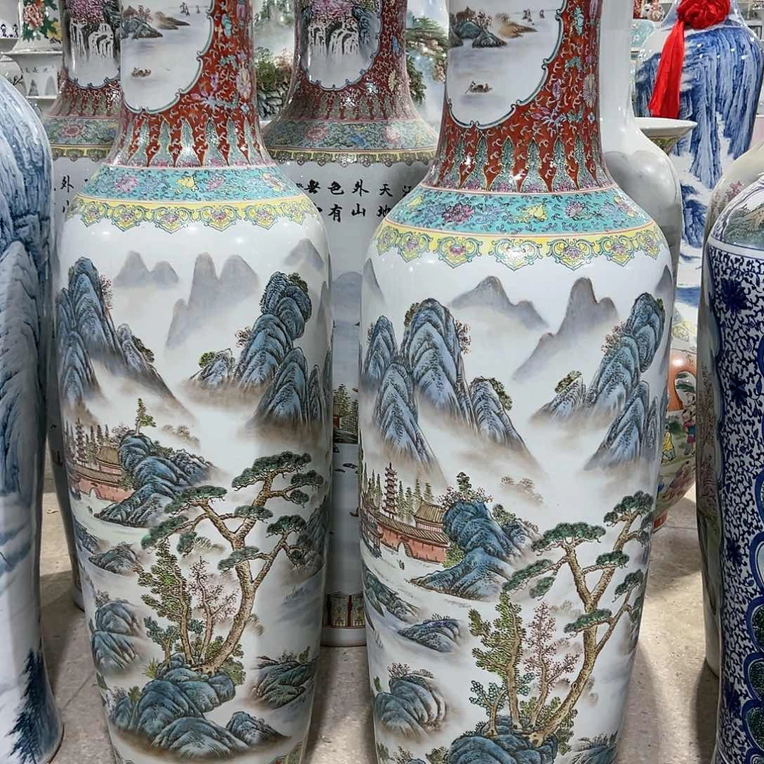 瓶惠友陶瓷高度1.2米落地一对