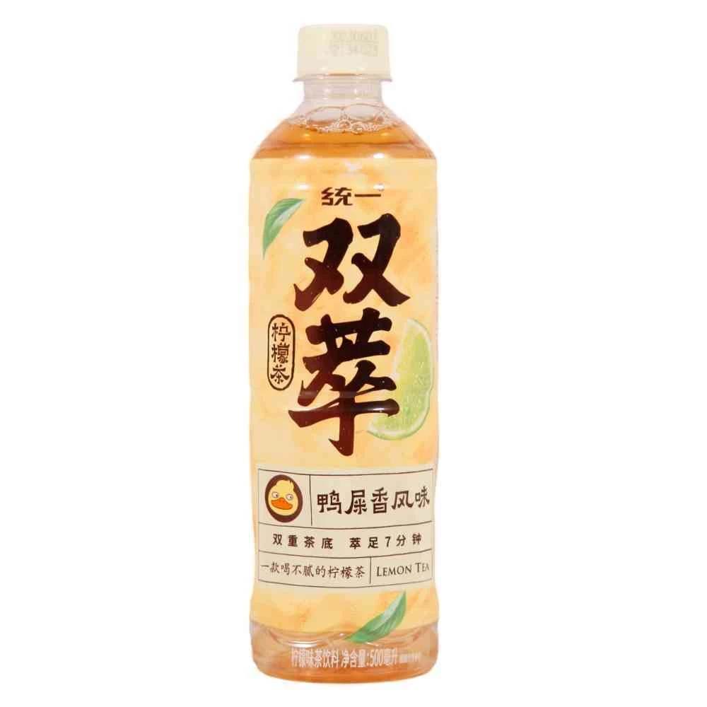 统一 双萃鸭屎香风味柠檬味茶饮料500ml/瓶