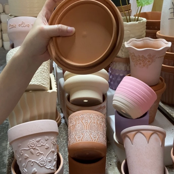 豌*?大小托盘 红陶托盘