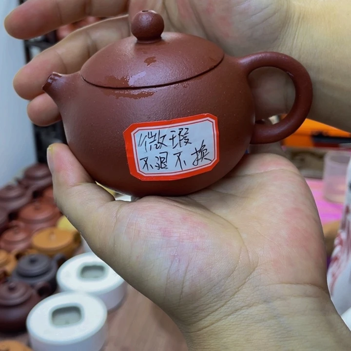 雪***听茶壶紫砂微瑕西施