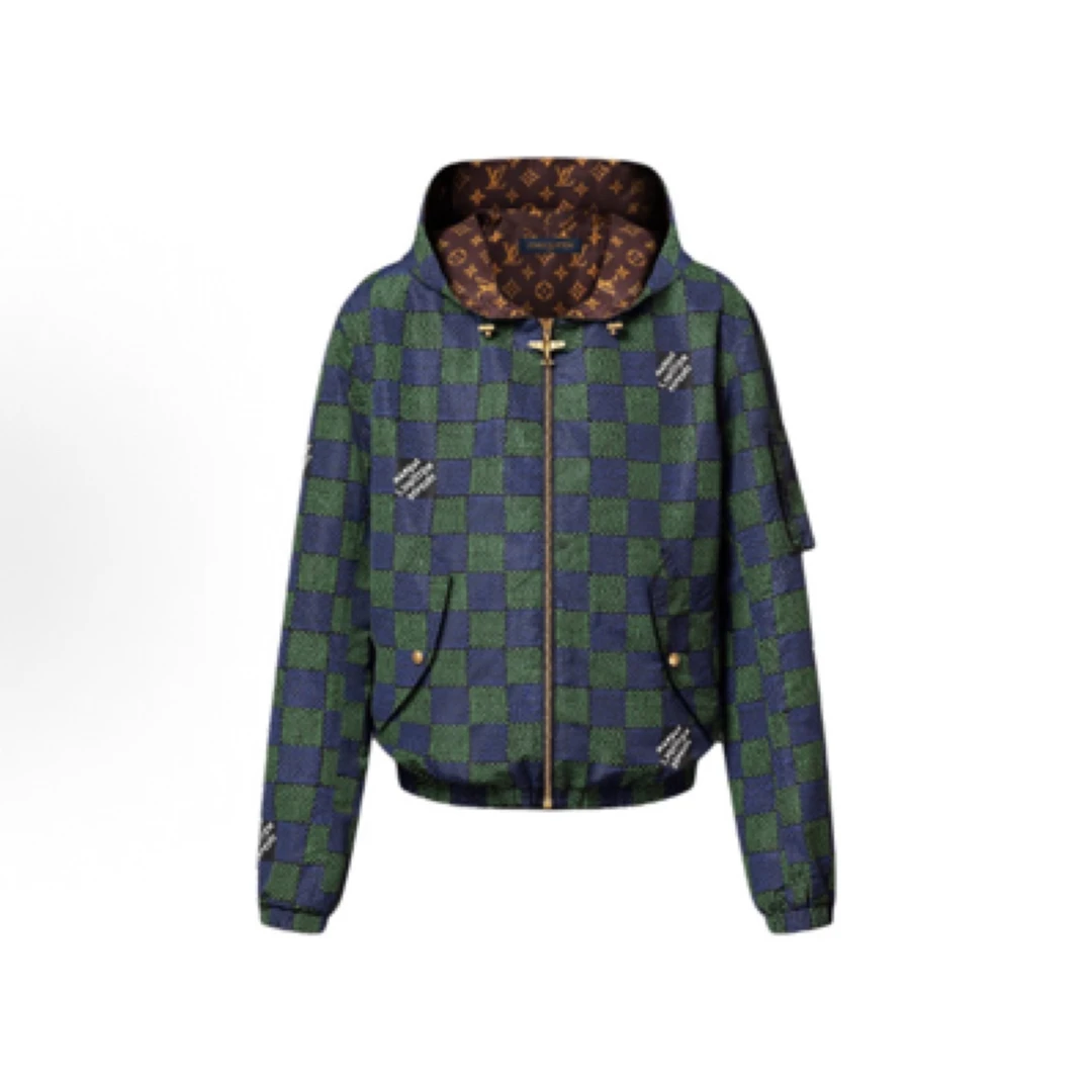 全新未使用 LouisVuitton/路易威登 格纹双面夹克/48码/21888
