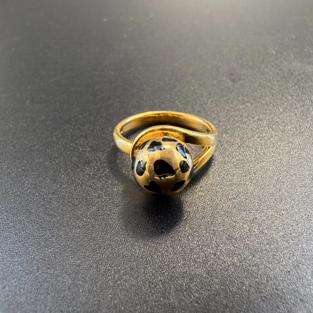 足金999 有求必应豹纹戒指