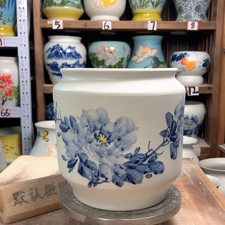 陶电饭煲兰兰牡丹陶瓷