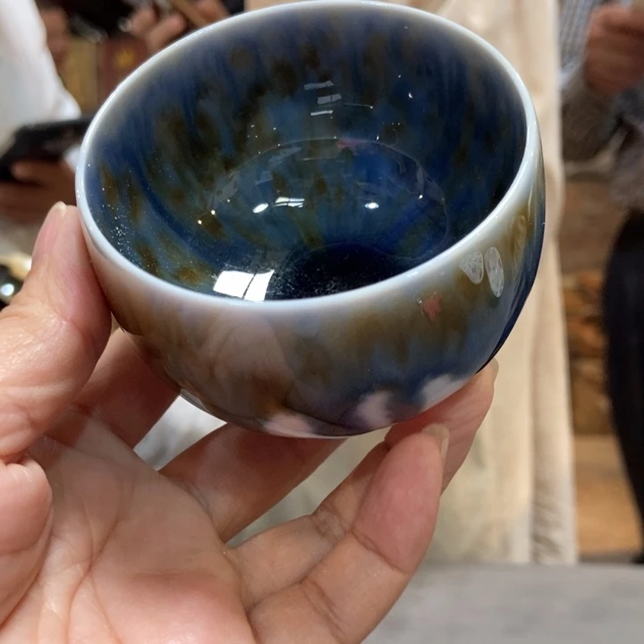 柴窑颜色釉主人杯