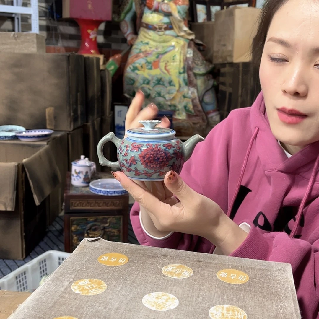 摆件//////景德镇陶瓷瓷器。绿