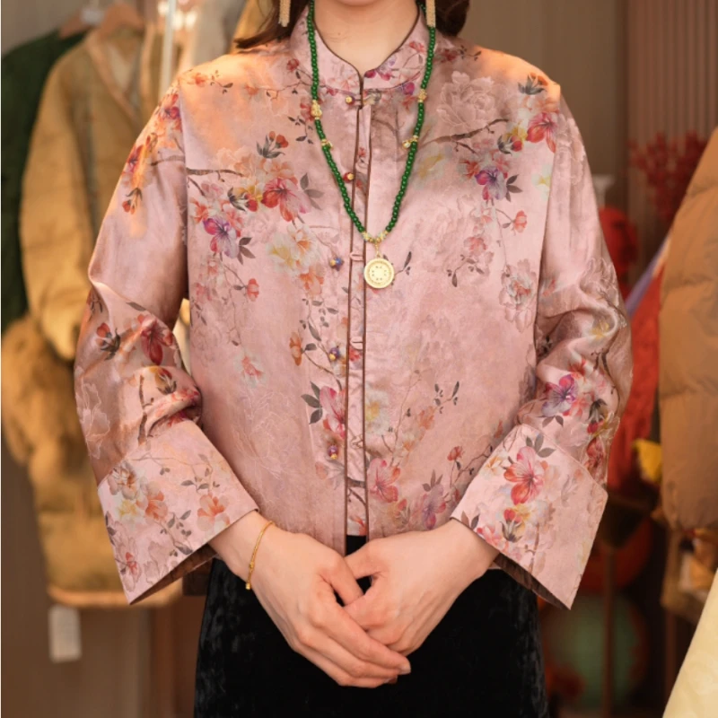 璇子【梅林】春季国风气质百搭提花外套2024D0263