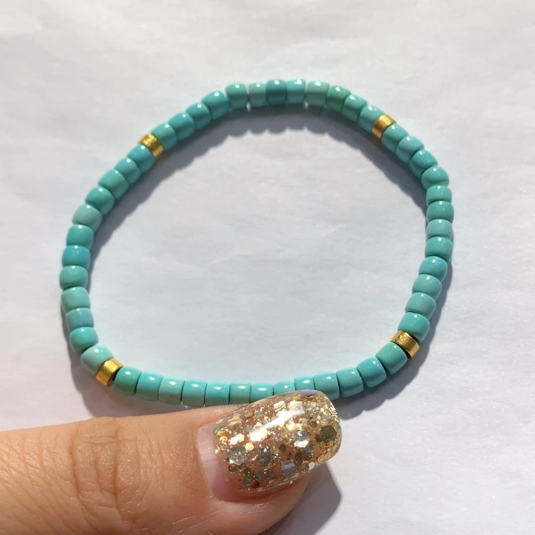 18K金镶嵌绿松石单圈