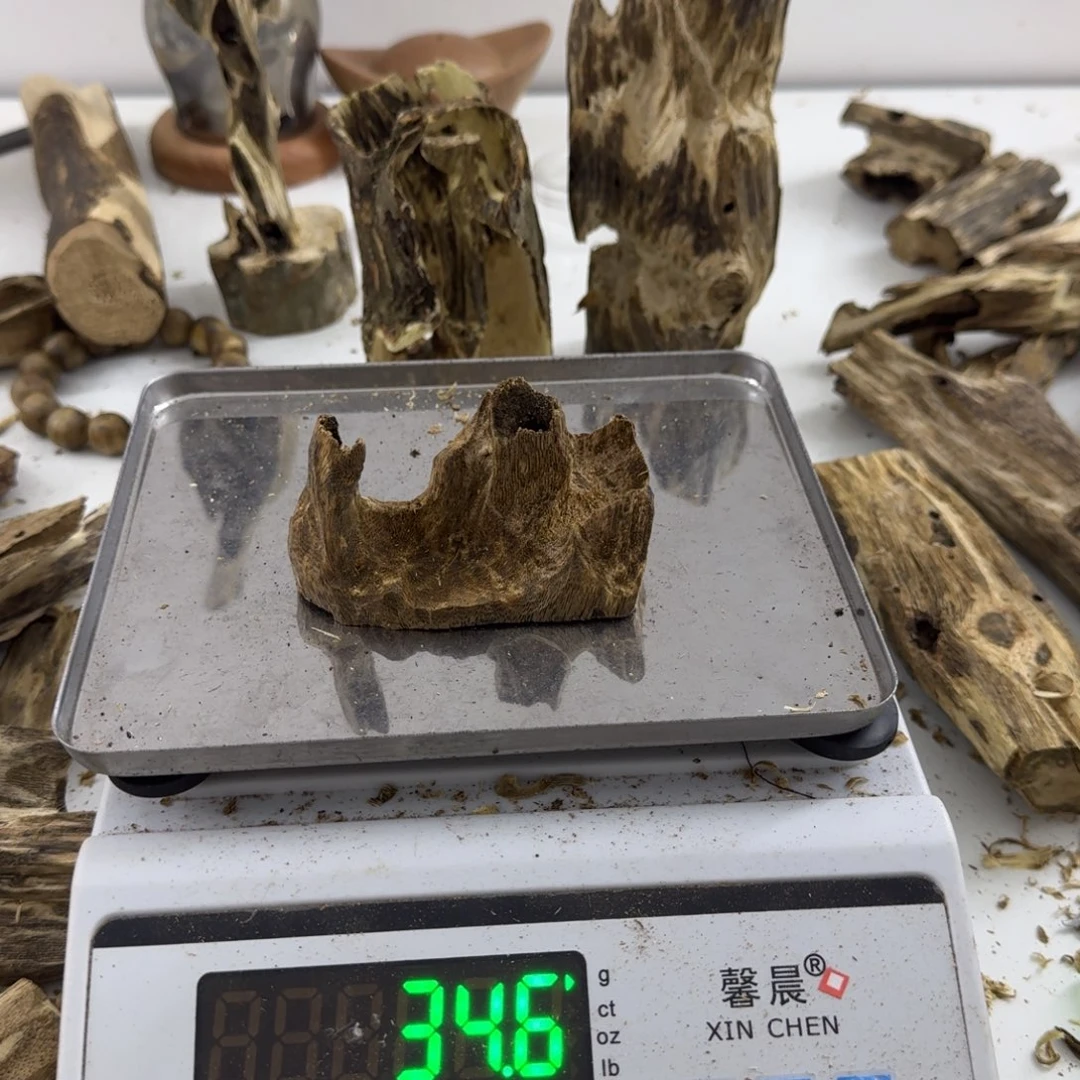 沉香沉香碎屑绿绮楠沉香34克