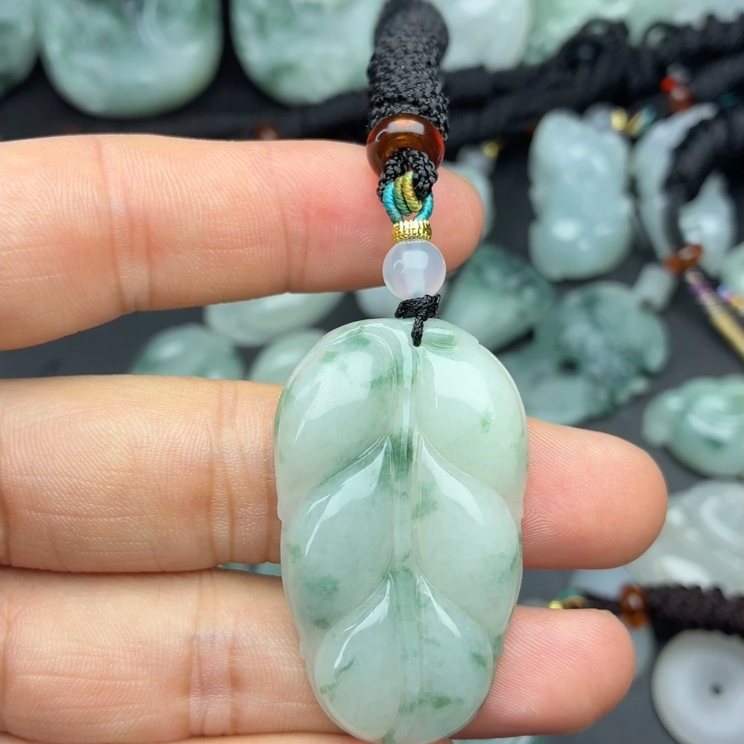 飘花缅A翡翠叶子