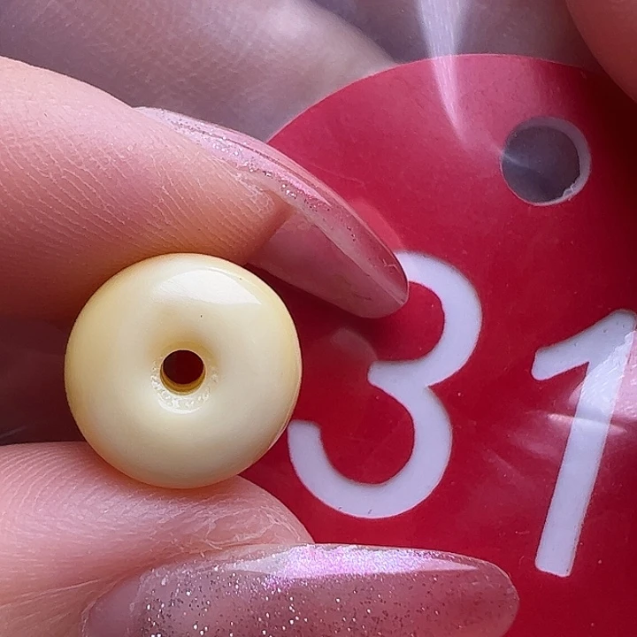 未镶嵌蜜蜡裸石微花粉11mm墩子