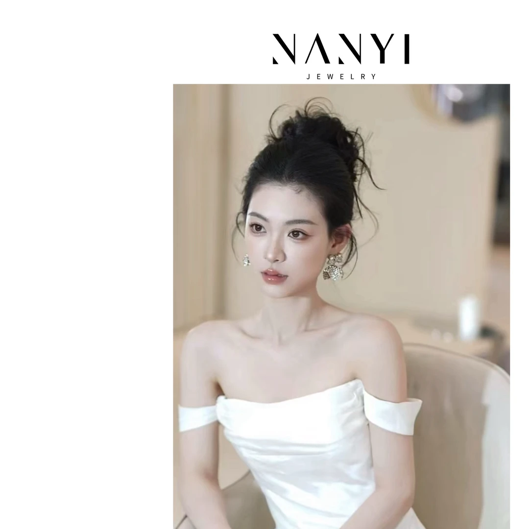 小南一｜刘超老师同款 芭蕾女孩灵动 水晶耳夹