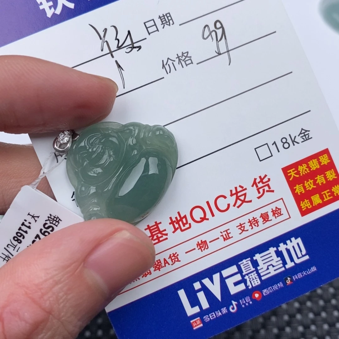 丫****翡翠银S925镶嵌颈饰