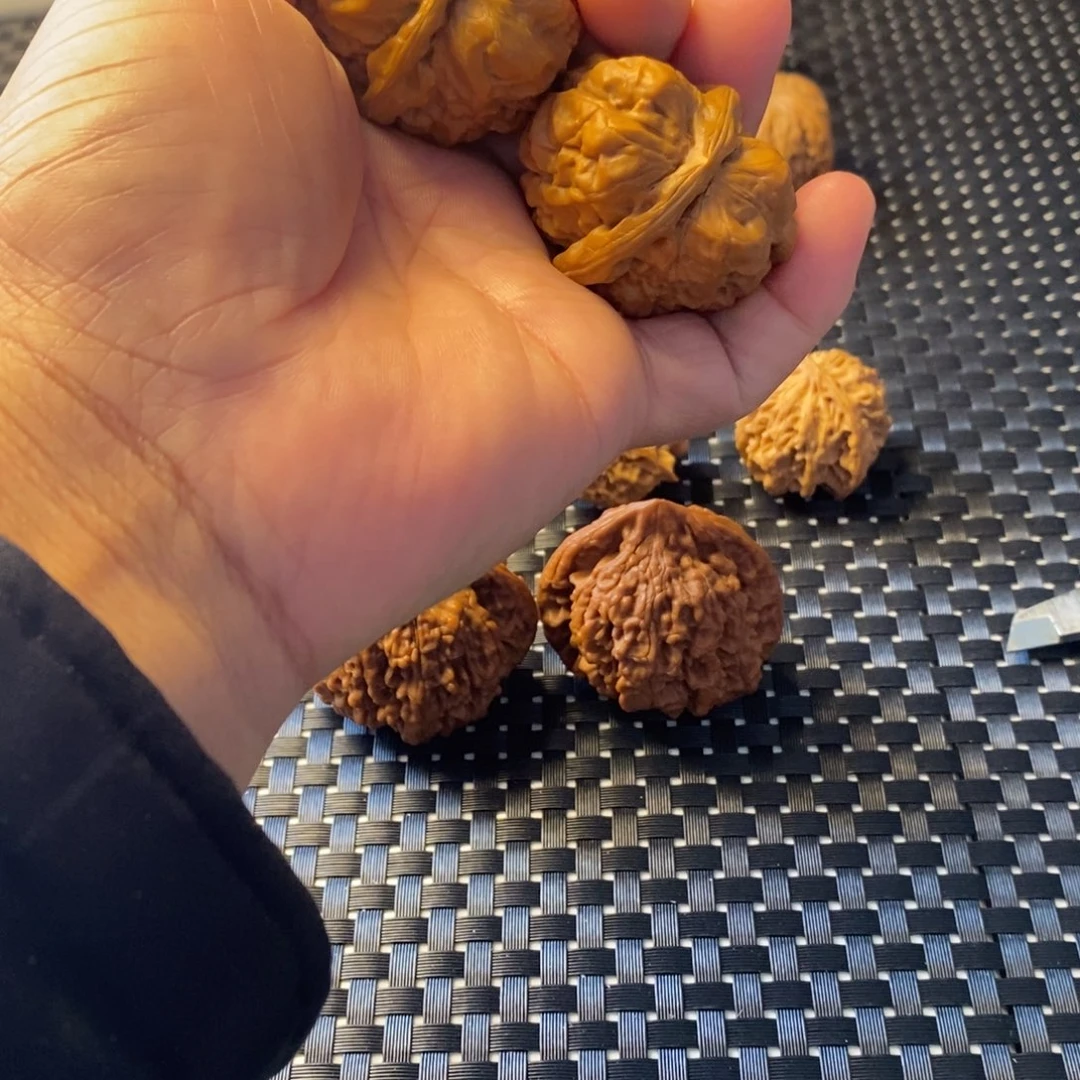 吊坠文玩核桃老*童哈镆43徽修打底