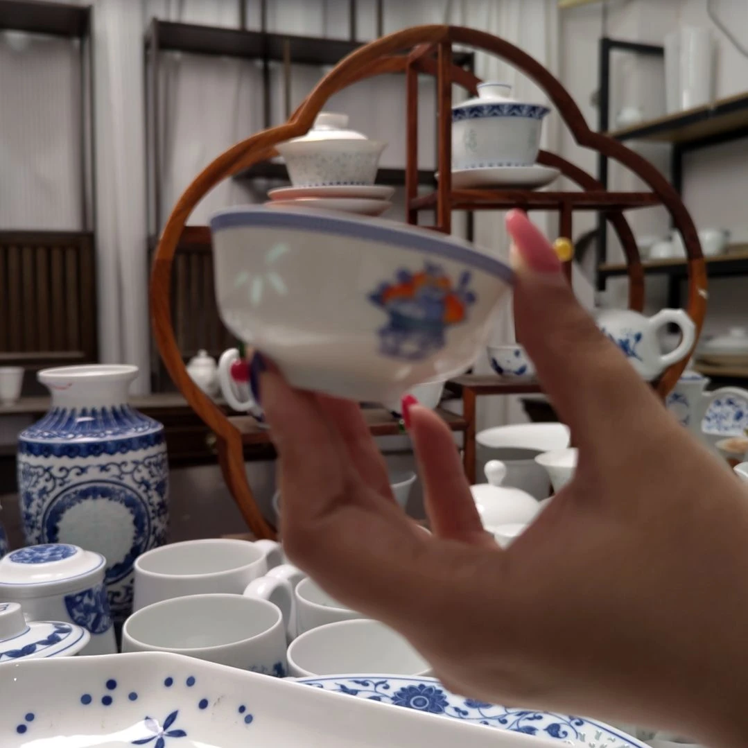 陶瓷岁朝清供小杯两只装