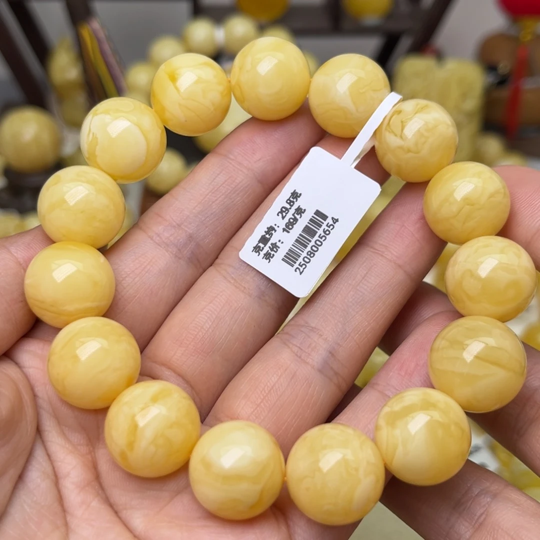 手串蜜蜡未镶嵌15+圆珠手串
