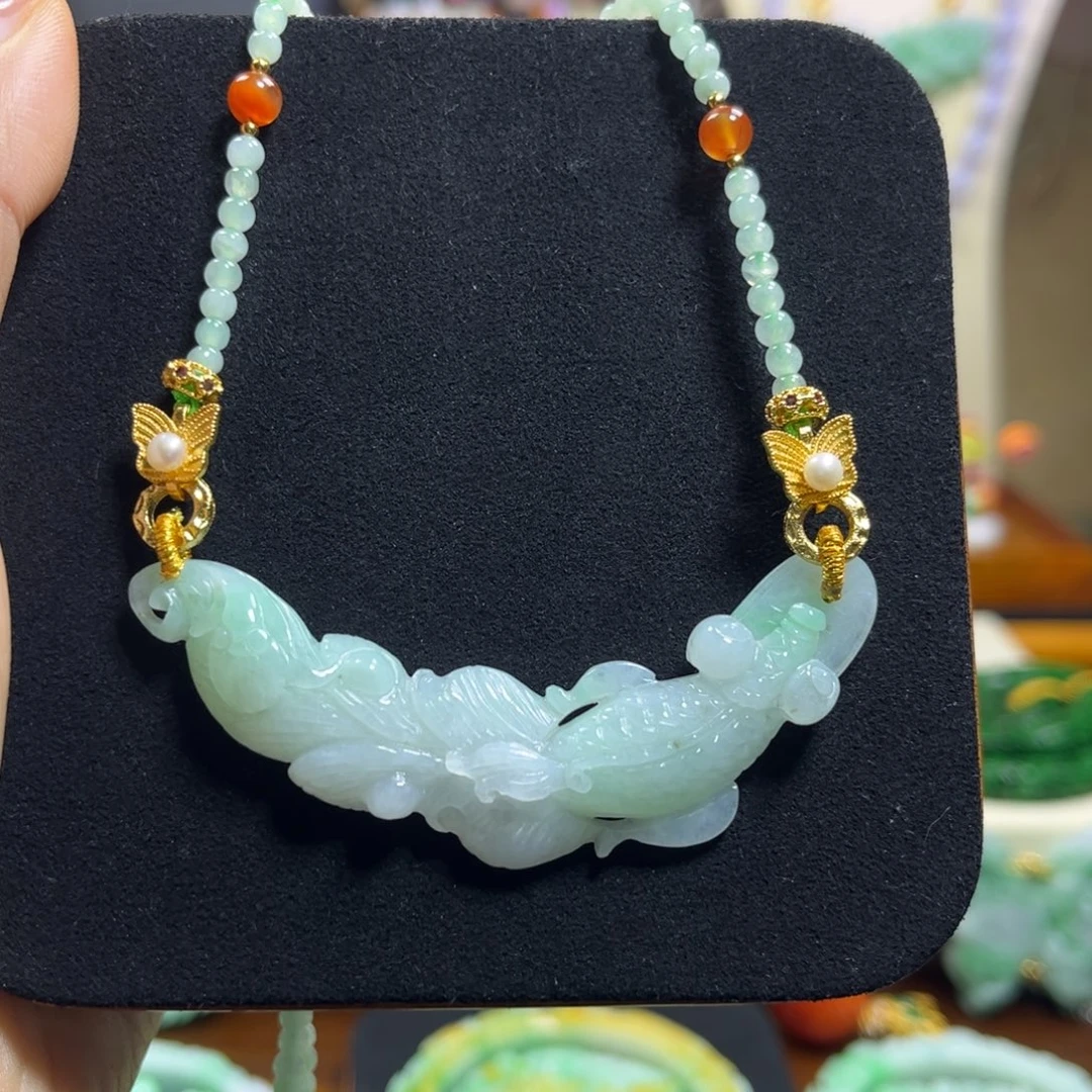 翡翠未镶嵌颈饰天然翡翠