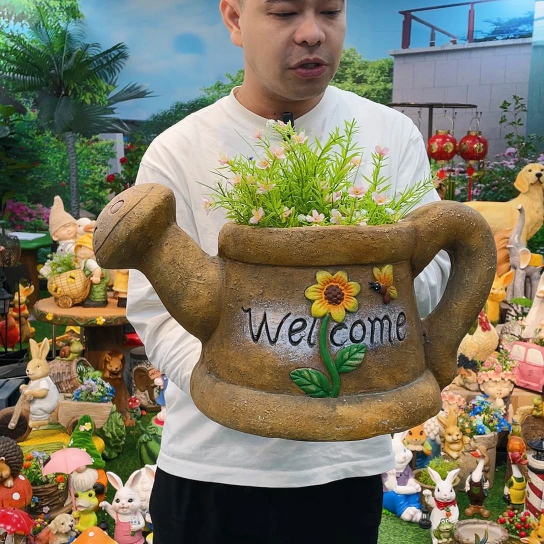 红陶花园庭院摆件