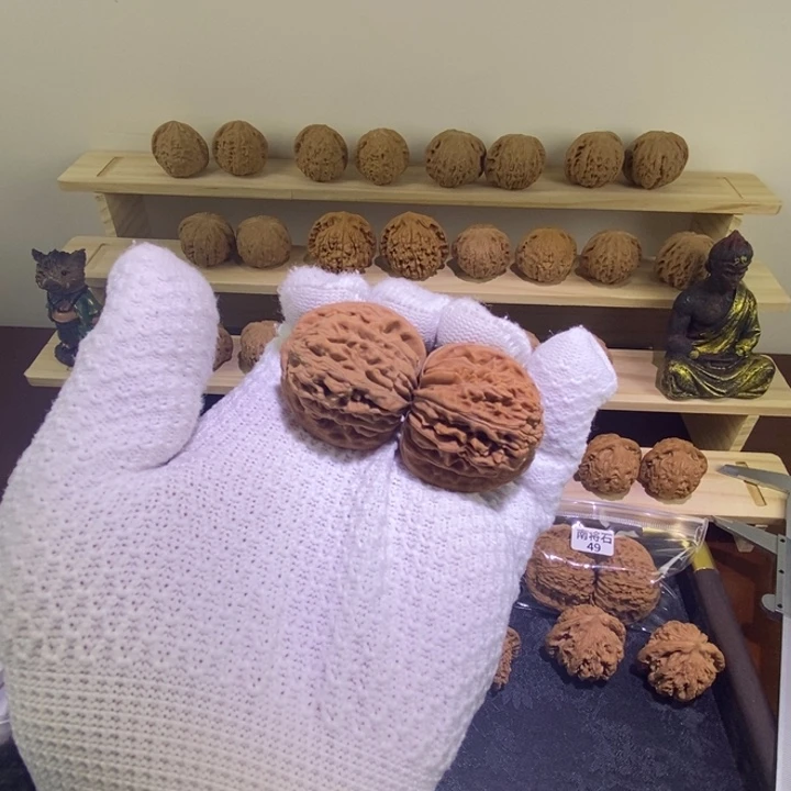 把件文玩核桃四座楼