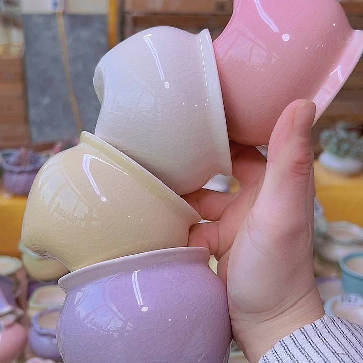 红陶陶瓷花盆当场满12包邮