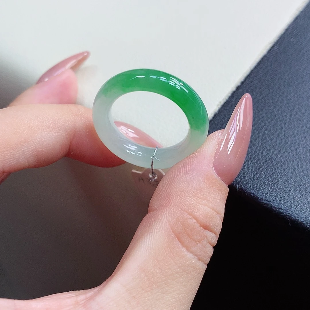 未镶嵌戒指翡翠17-18号