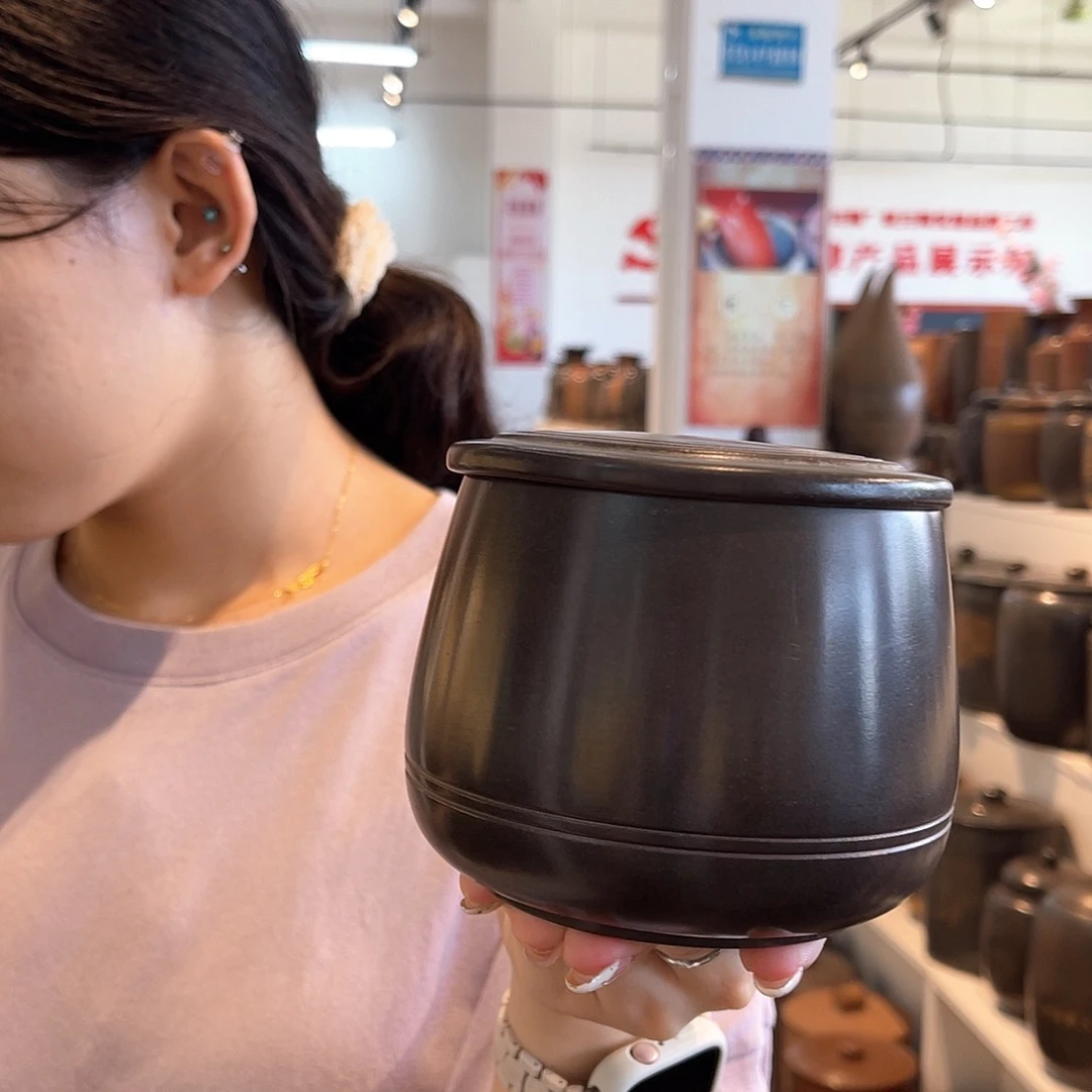 钦州坭兴陶茶叶罐四两装